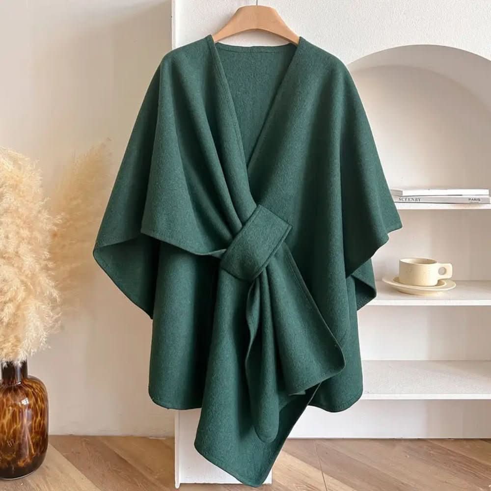 Chic Multi-Wear Poncho Scarf Coat – Warm Fashion Wrap