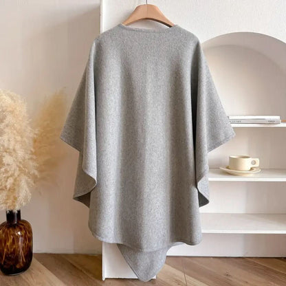 Chic Multi-Wear Poncho Scarf Coat – Warm Fashion Wrap