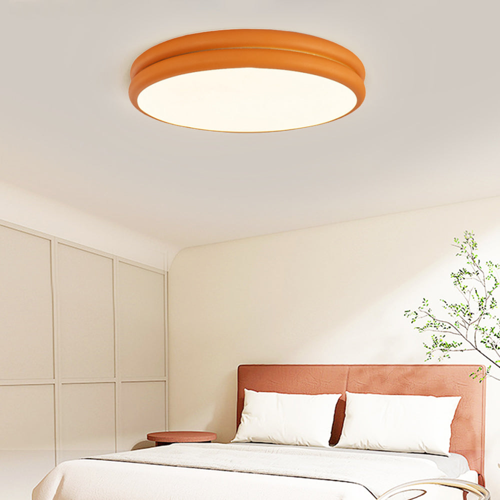 Flush Mount Fixture with Contemporary LED Ceiling Light