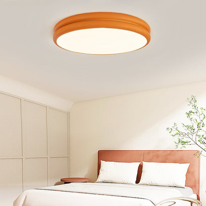 Flush Mount Fixture with Contemporary LED Ceiling Light