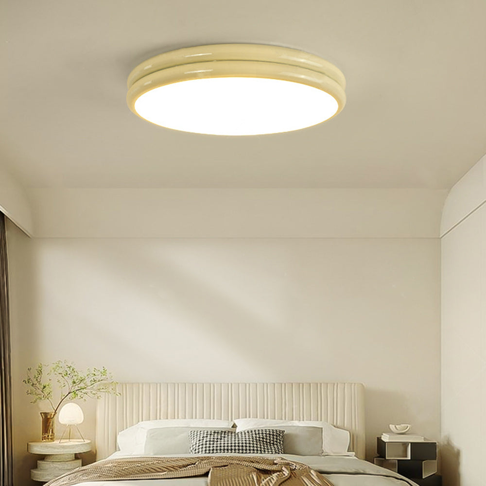 Flush Mount Fixture with Contemporary LED Ceiling Light