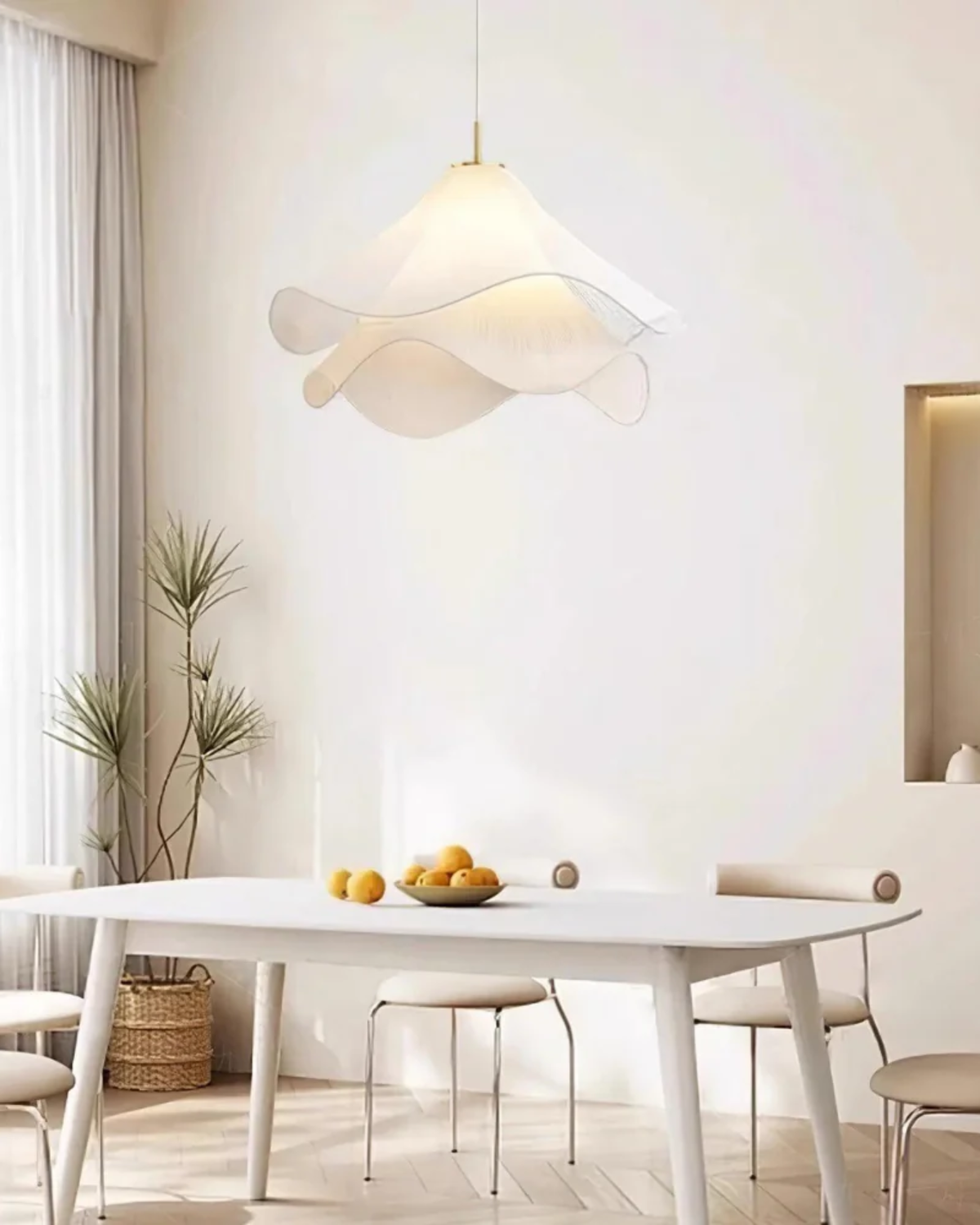 Soft Glow Petal Layer Ceiling Pendant Light – Elegant Design
