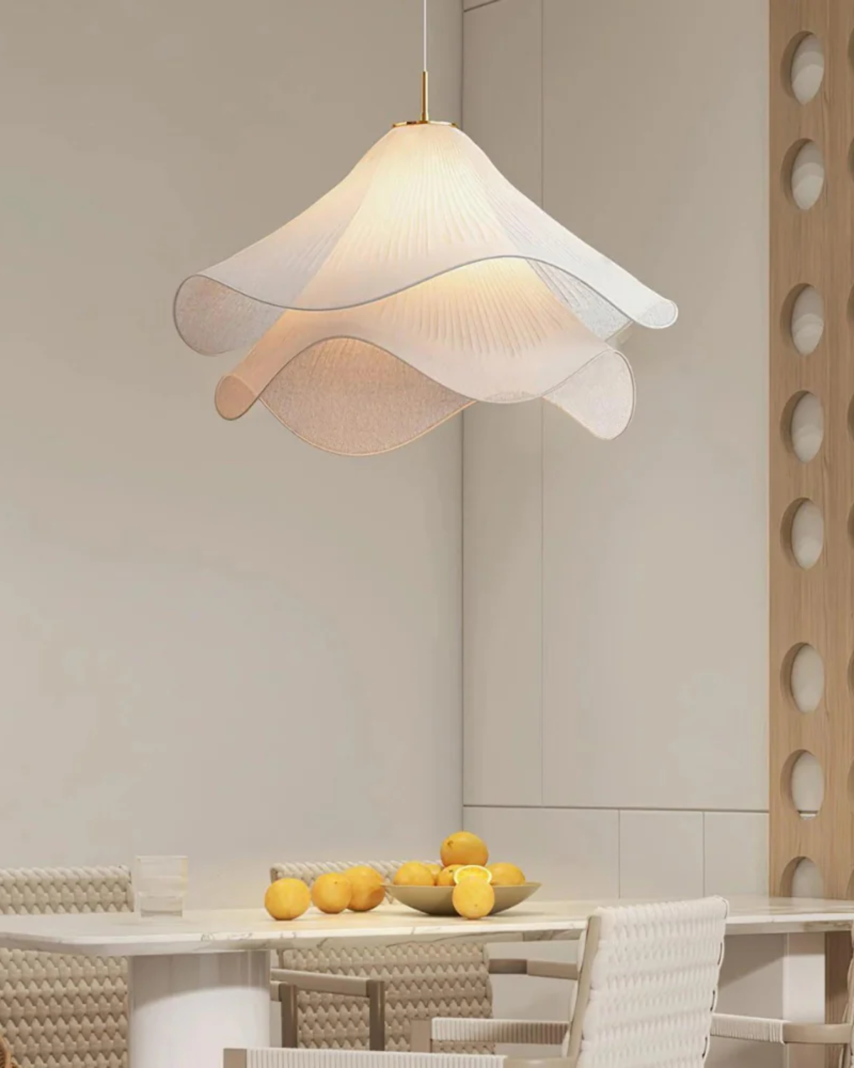 Soft Glow Petal Layer Ceiling Pendant Light – Elegant Design