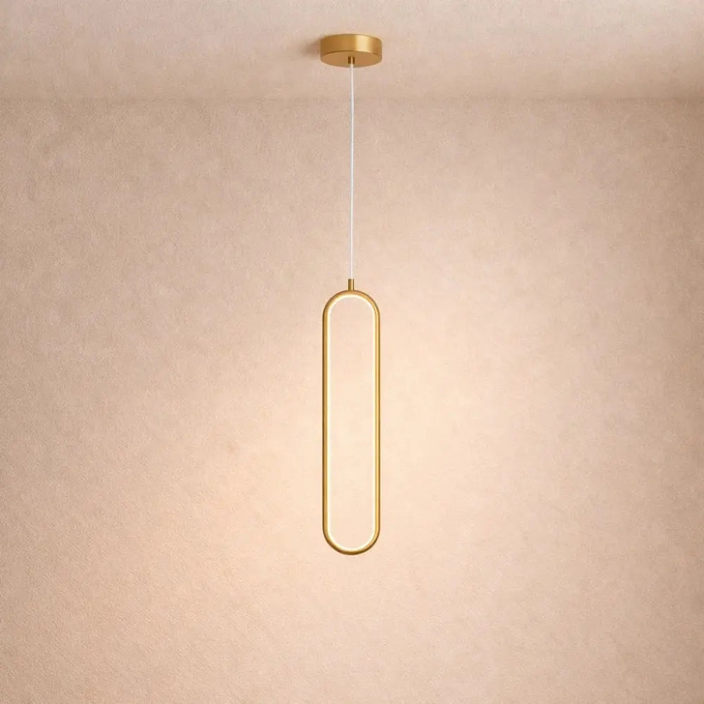 Warm Ambient Lighting Slim LED Hanging Light Fixture
