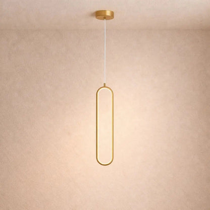 Warm Ambient Lighting Slim LED Hanging Light Fixture