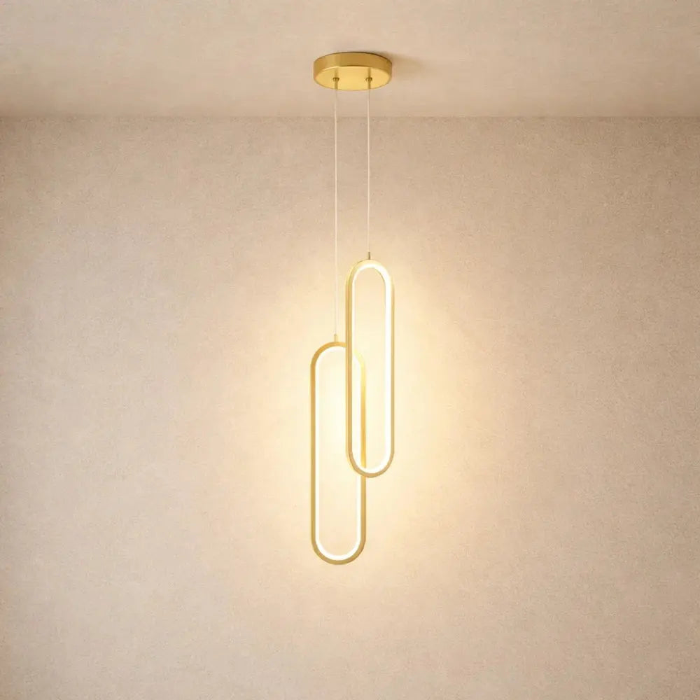 Warm Ambient Lighting Slim LED Hanging Light Fixture