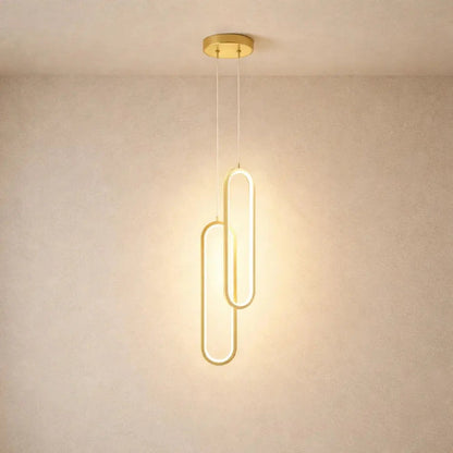 Warm Ambient Lighting Slim LED Hanging Light Fixture