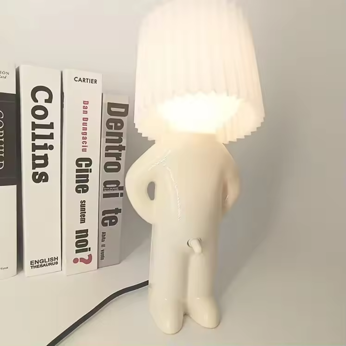 Figurine-Shaped Desk Lamp - Unique Design for Home or Office