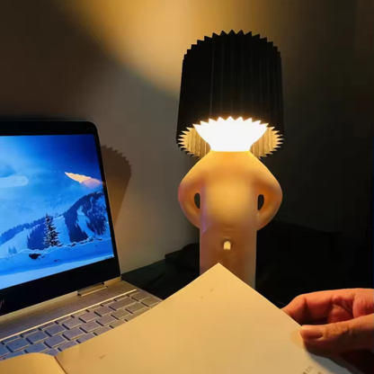 Figurine-Shaped Desk Lamp - Unique Design for Home or Office