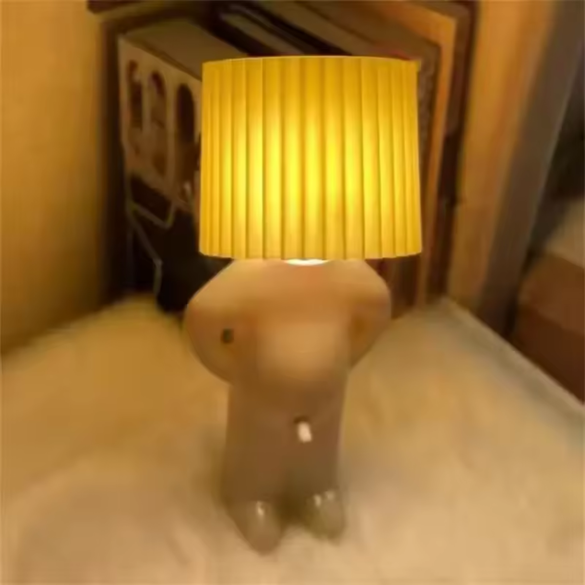 Figurine-Shaped Desk Lamp - Unique Design for Home or Office