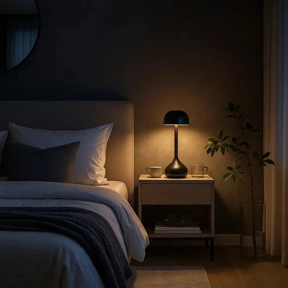 Mushroom-Shaped Desk Lamp with LED Light