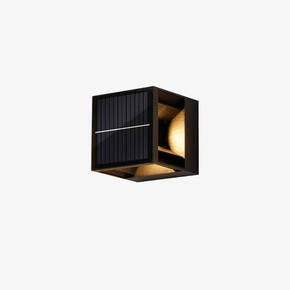 Outdoor Solar Wall Lights in Square Design with Remote Control