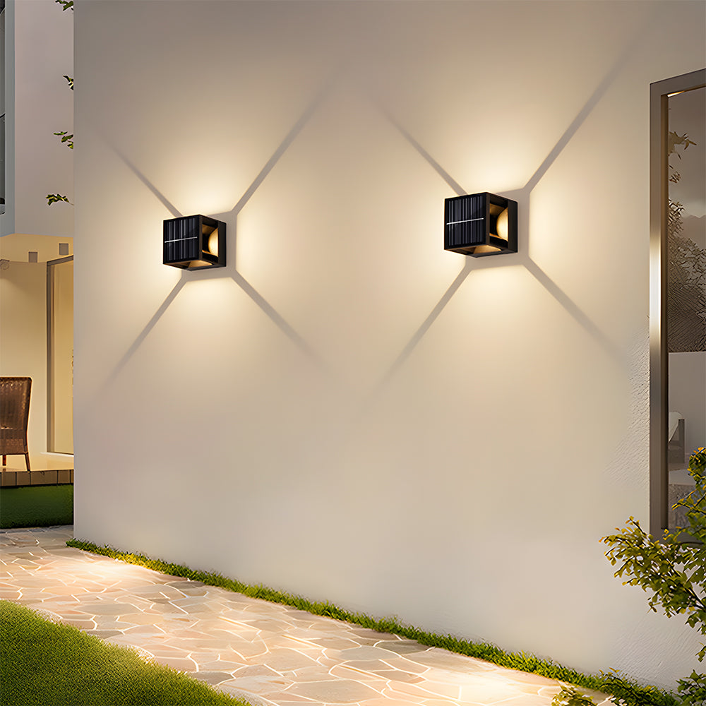 Square Solar Outdoor Lights with LED – Wireless and Waterproof Design