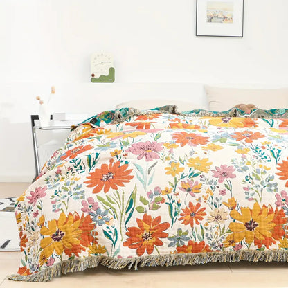 Enchanted Meadow All-Season Cotton Throw