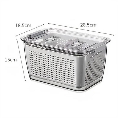 Large Capacity Storage Basket for Refrigerator - Multifunctional Organizer