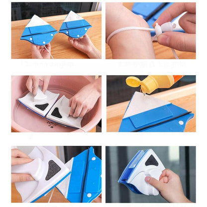 Dual-Sided Magnetic Window Cleaner | Effortless & Safe Cleaning