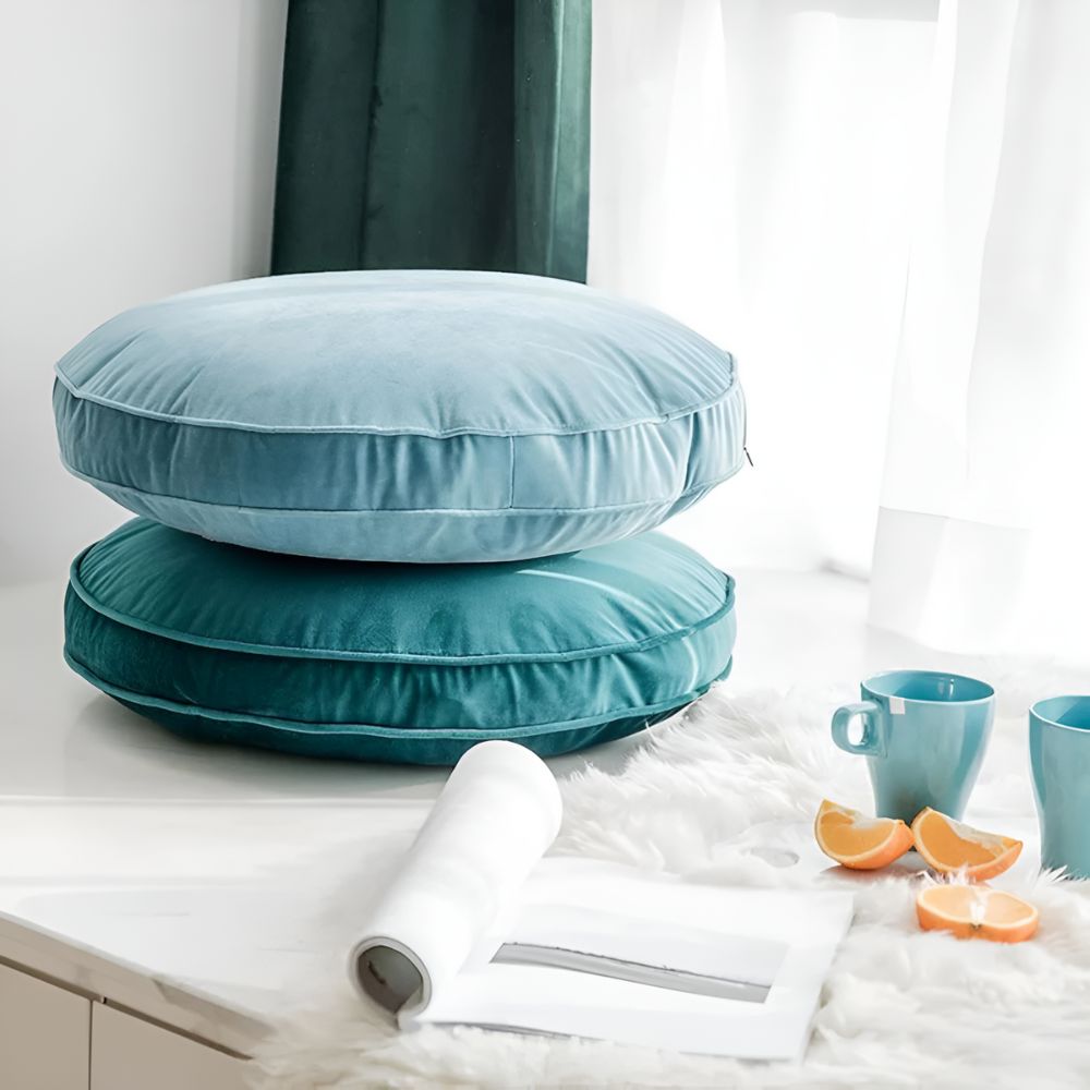Elegant Plush Circular Pillow for Home Décor