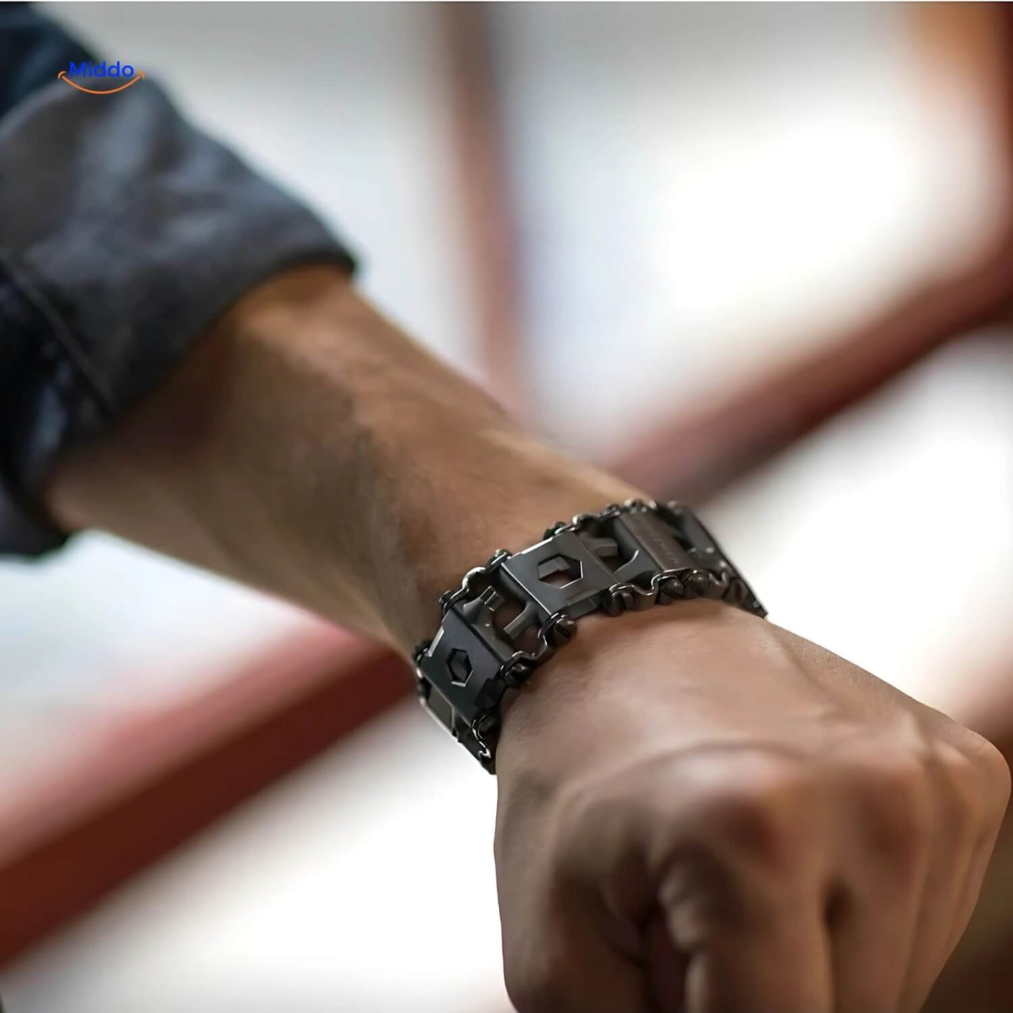 Stainless Steel Tool Bracelet | 29-in-1 Multi-Function Wristband for Any Task