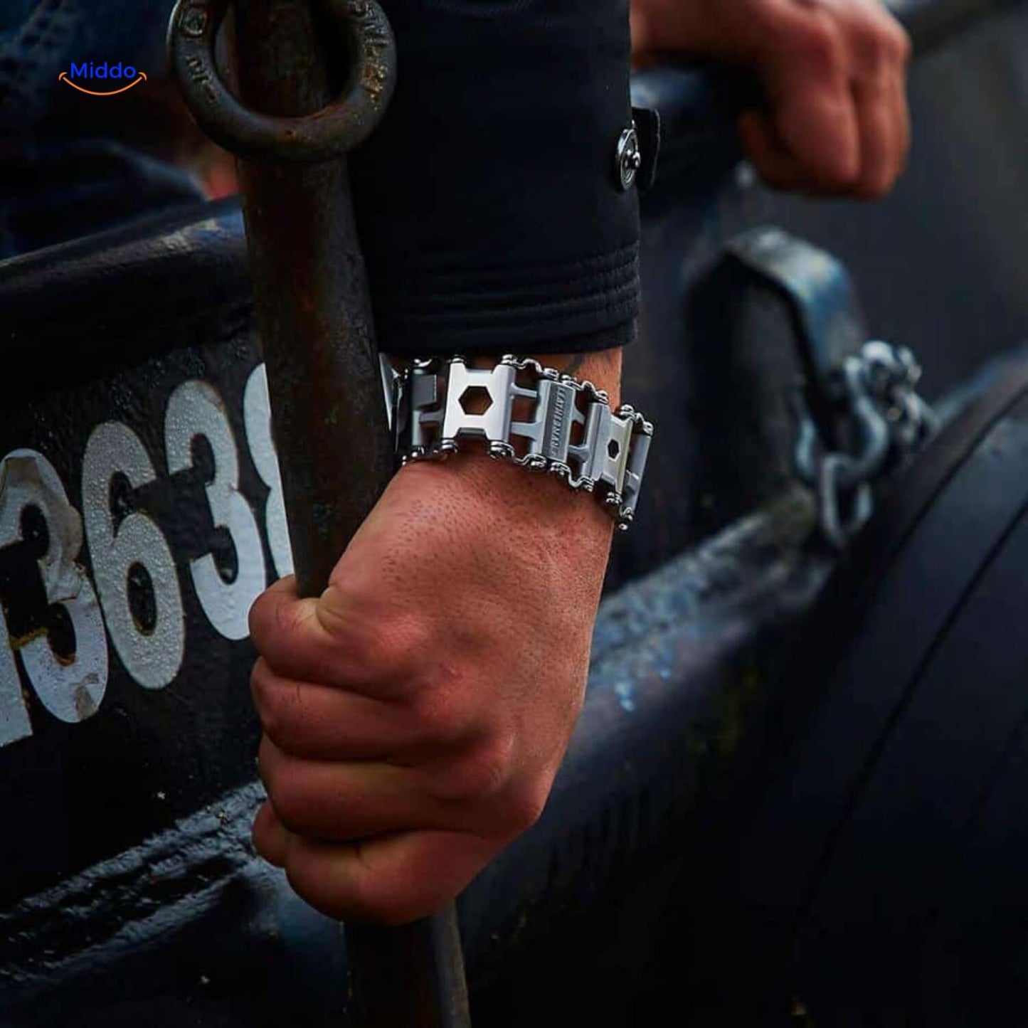 Stainless Steel Tool Bracelet | 29-in-1 Multi-Function Wristband for Any Task