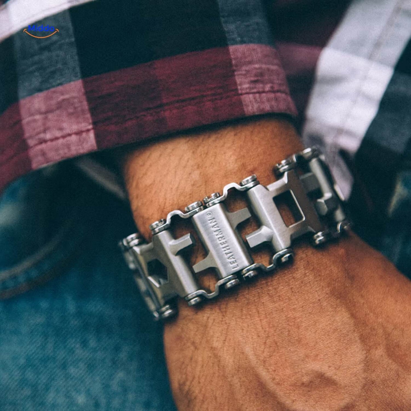 Stainless Steel Tool Bracelet | 29-in-1 Multi-Function Wristband for Any Task