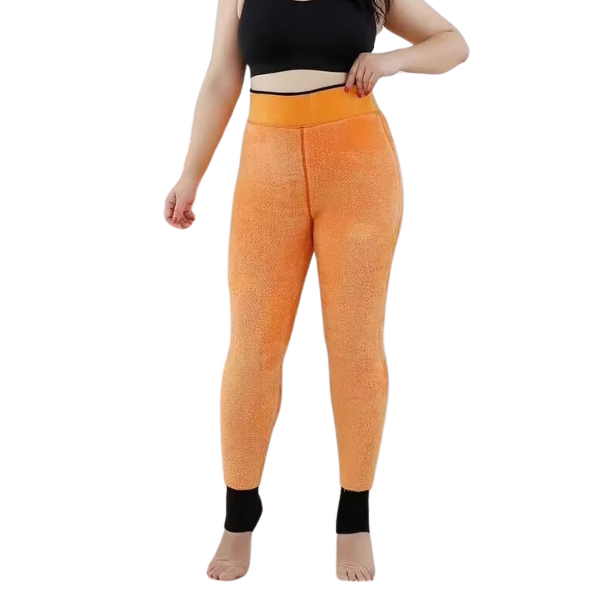 Cozy Plus-Size Women's Leggings in Soft, Warm Fabric