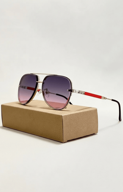 UV400 Anti-Reflection Aviator Sunglasses
