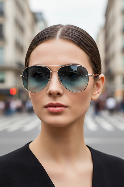 UV400 Anti-Reflection Aviator Sunglasses