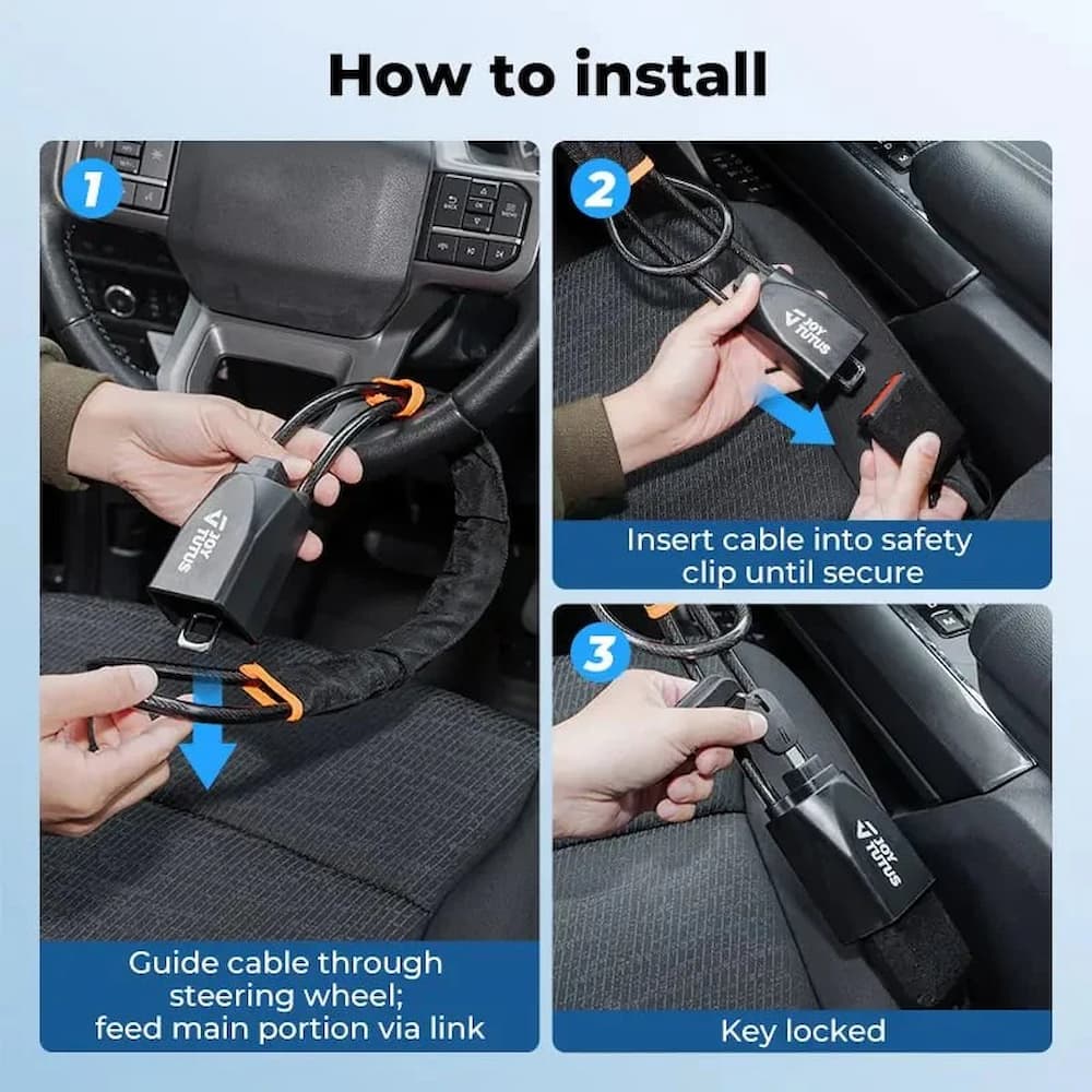 Ultimate Steering Wheel Lock | Unbreakable Vehicle Protection