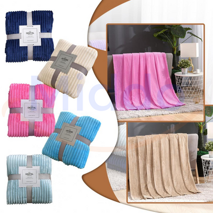 Cozy Fleece Blanket | Elegant Cover for Year-Round Comfort