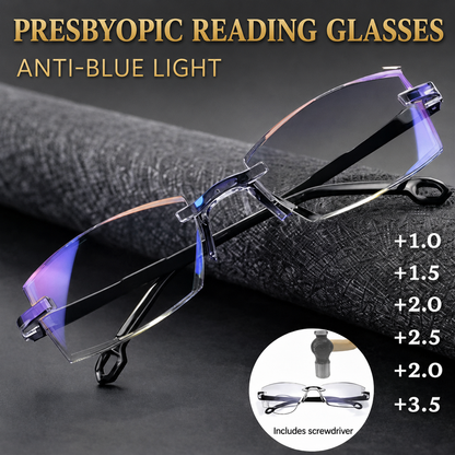 Visionary Lens | Multifocal Clarity | Blue Light Defense | Ultra-Lightweight & Frame-Free