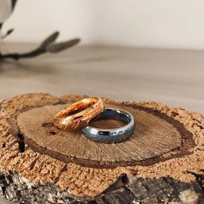 Luminous Rune Ring with Enchanted Glow