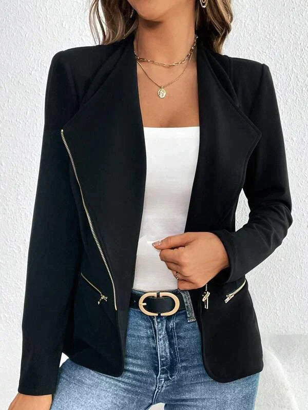 Unleash Your Boldness with Sleek Black Outerwear