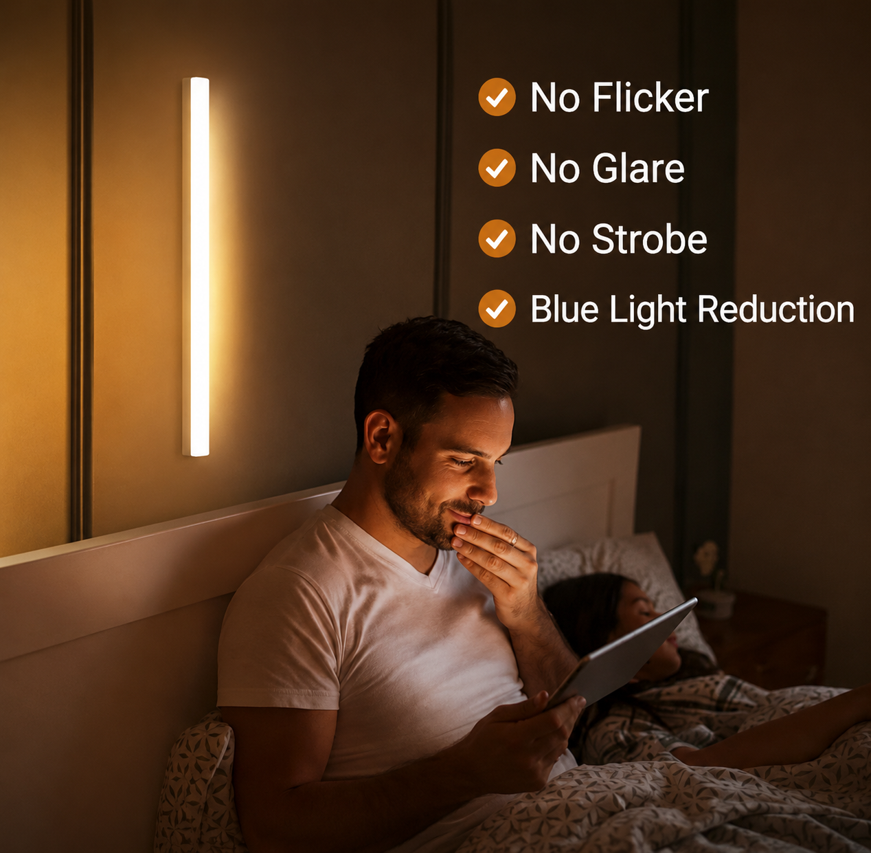 GlowStrip | Wireless Motion-Activated Night Light | Gentle Guidance Light