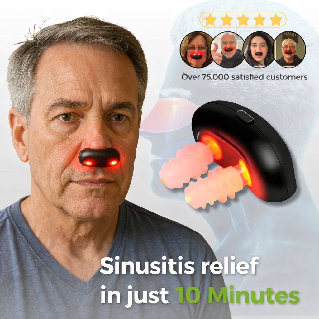 Revitalizing Light Therapy Device | Wireless Comfort for Nasal Relief