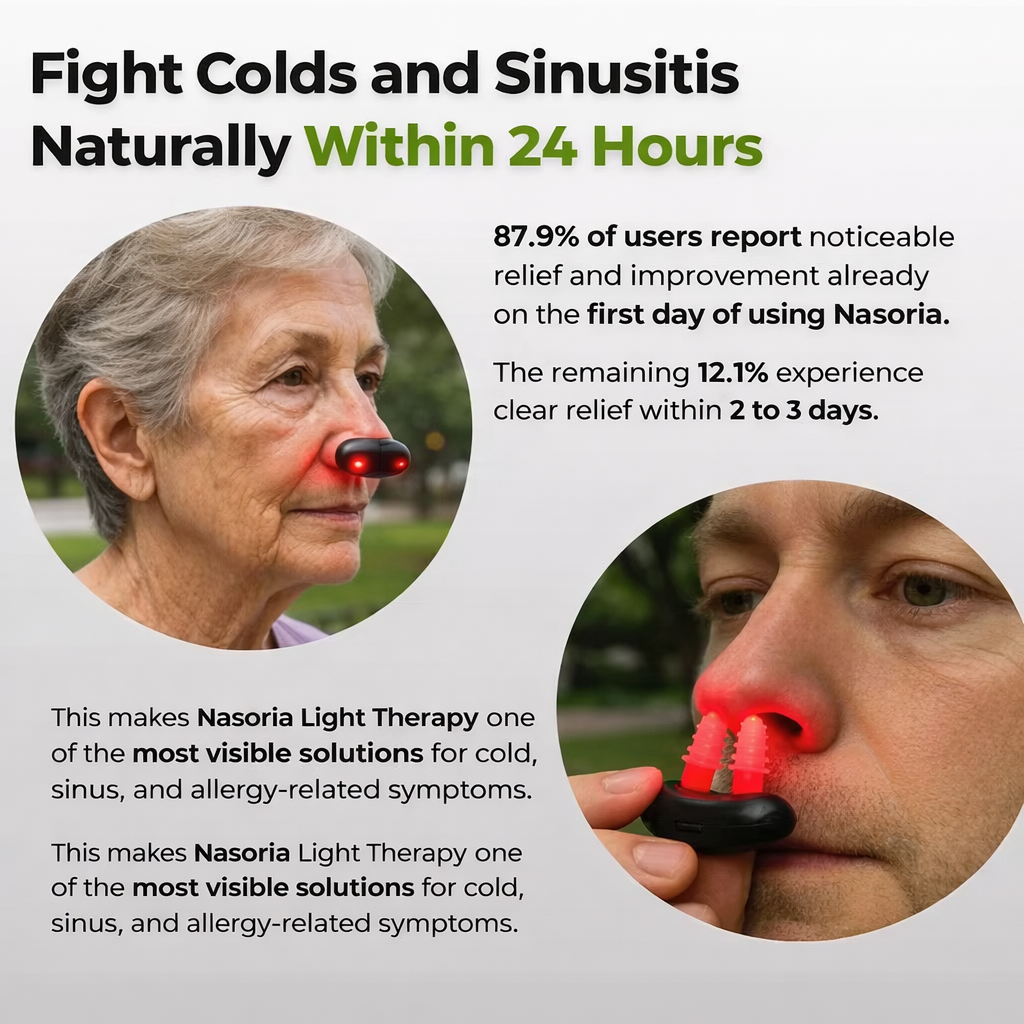 Revitalizing Light Therapy Device | Wireless Comfort for Nasal Relief