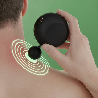 Compact Muscle Relief Massage Device for On-the-Go Comfort