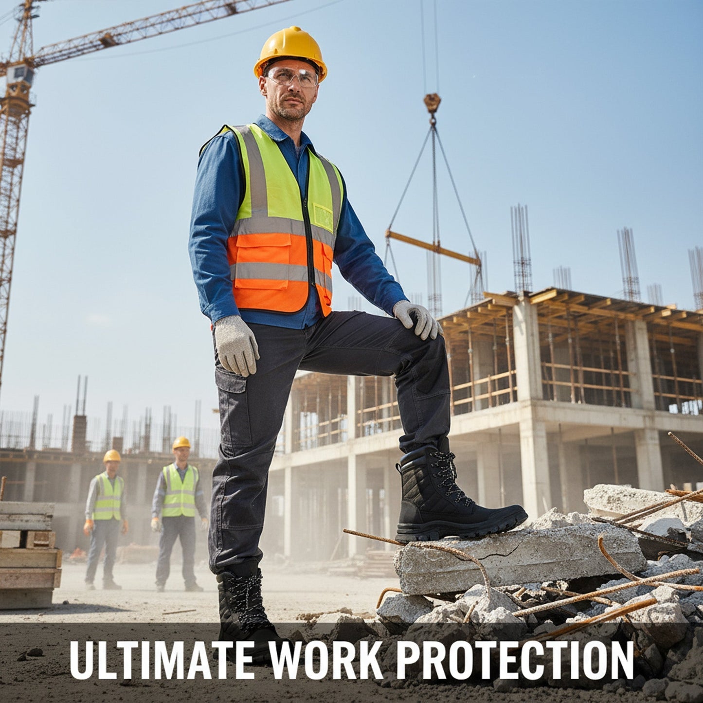 Safety Boots with Side Zipper for Ultimate Comfort