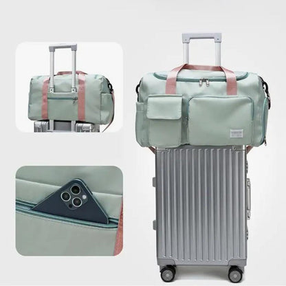 Sport Duffle Bag with Multiple Compartments and Shoe Section