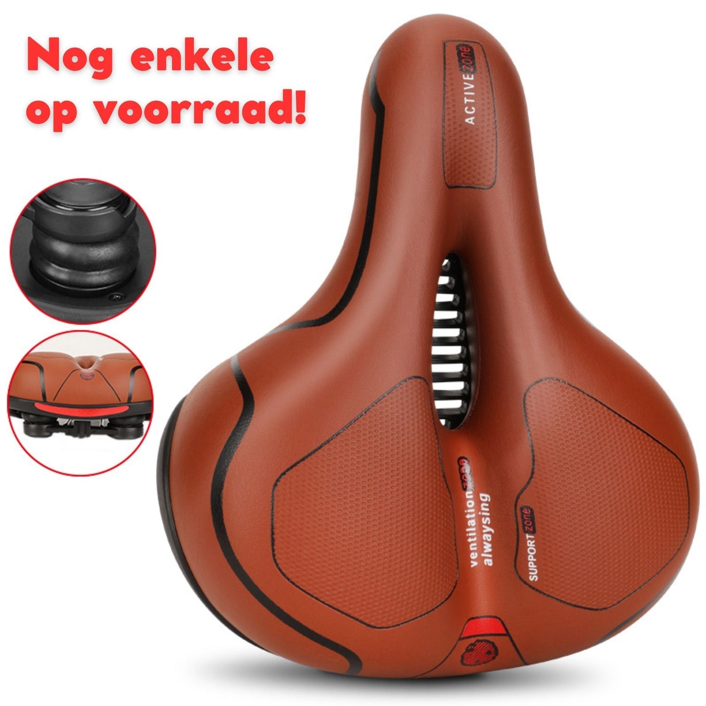 Ergonomic Bike Seat for Relief from Back and Tailbone Discomfort