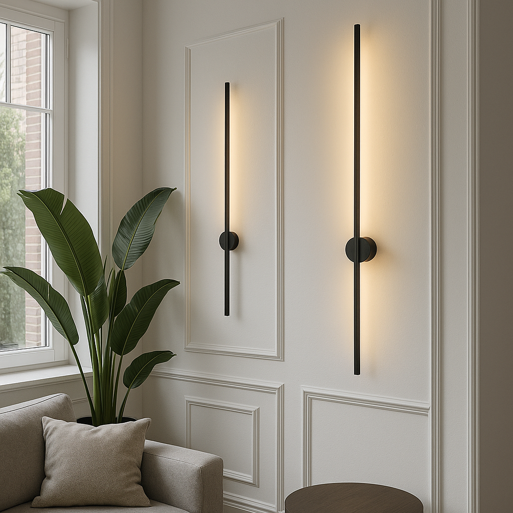 Modern Wall Light Fixture - Sleek Linear LED Design for Indoor Spaces