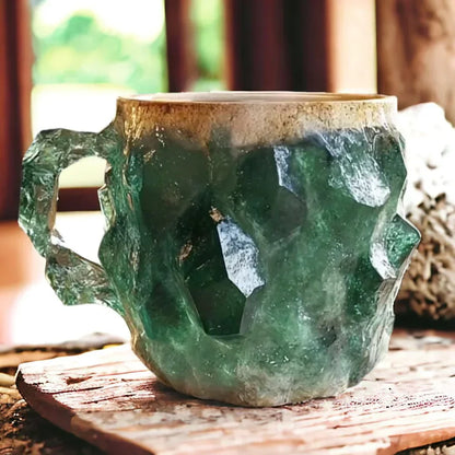 Handcrafted Stone Mug for Reflective Moments