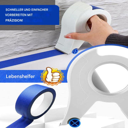 Color Band Applicator for Clean Edges with Cutter and Rollers