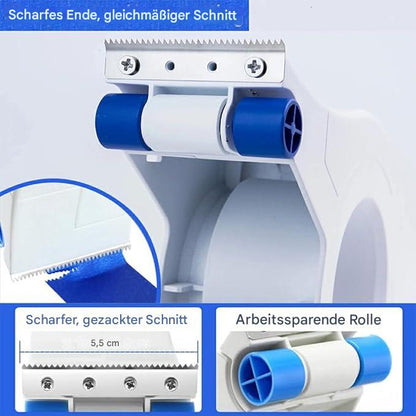 Color Band Applicator for Clean Edges with Cutter and Rollers