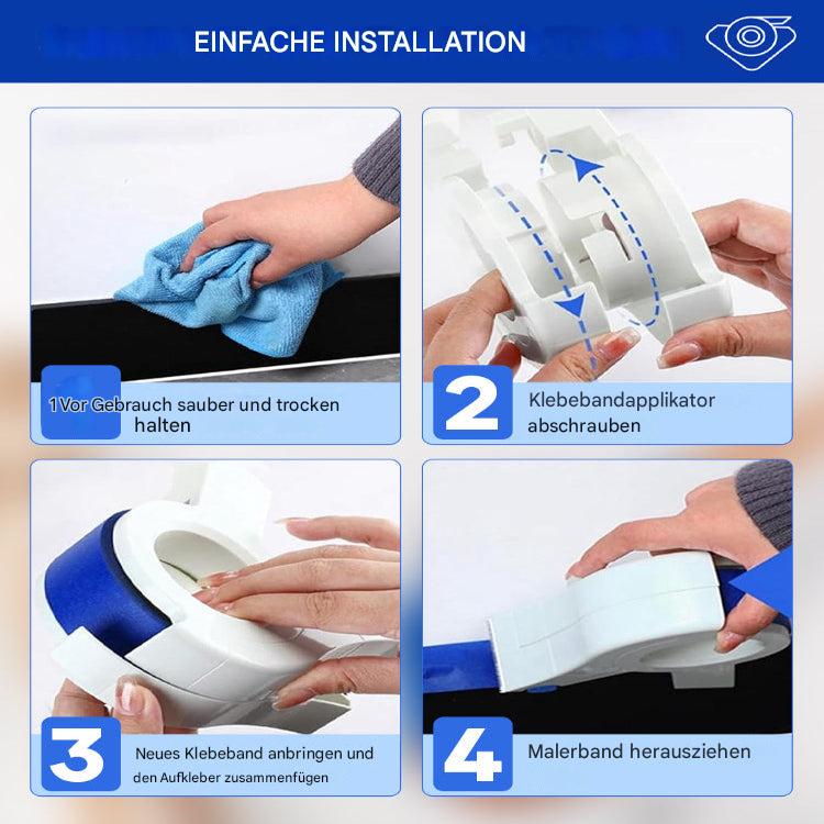 Color Band Applicator for Clean Edges with Cutter and Rollers