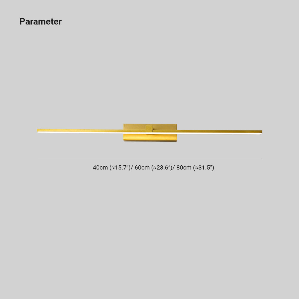 Linear Wall Light with LED for Contemporary Vanity in Living Areas