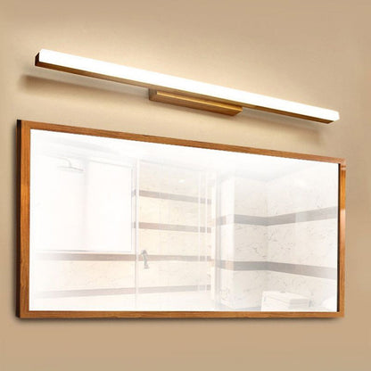 Indoor LED Wall Light with Wood and Metal in Retro Industrial Style