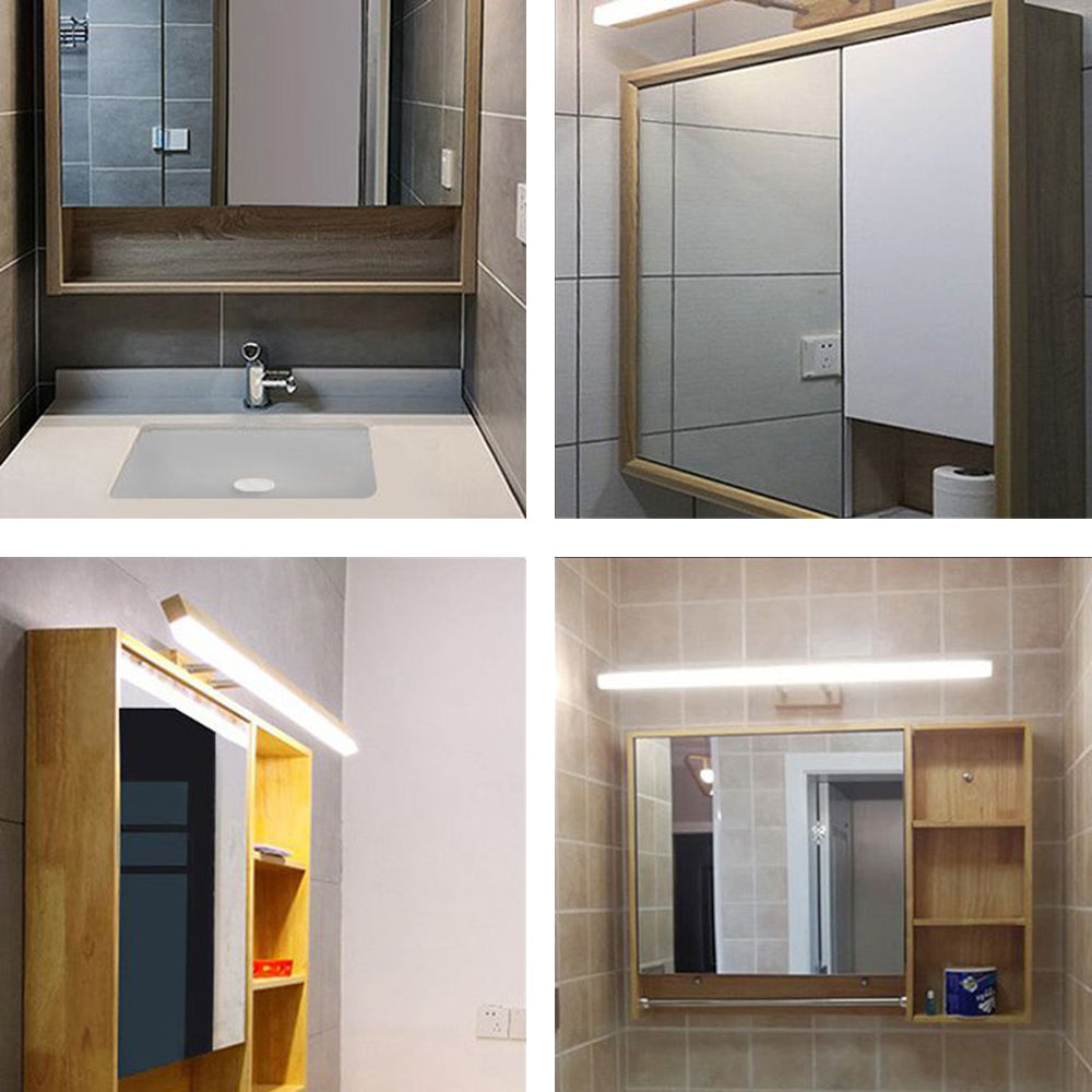 Indoor LED Wall Light with Wood and Metal in Retro Industrial Style