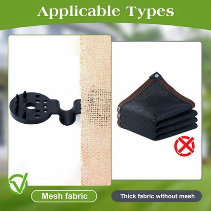 SecureHold Clips for Shade Nets | 6×4 cm | Weatherproof Fasteners