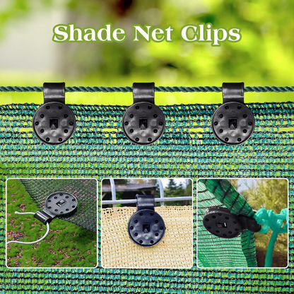 SecureHold Clips for Shade Nets | 6×4 cm | Weatherproof Fasteners