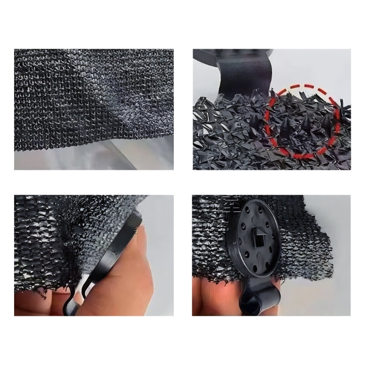 SecureHold Clips for Shade Nets | 6×4 cm | Weatherproof Fasteners